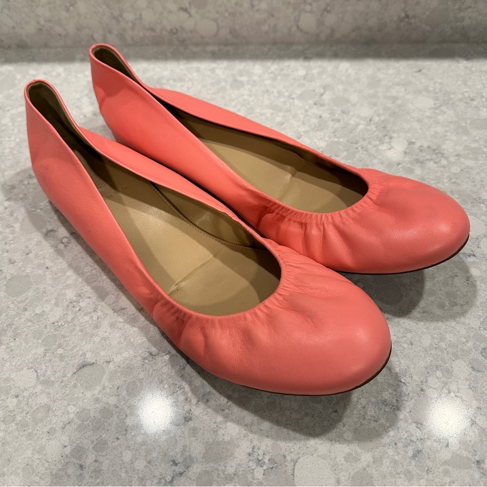 J. Crew Coral Flats